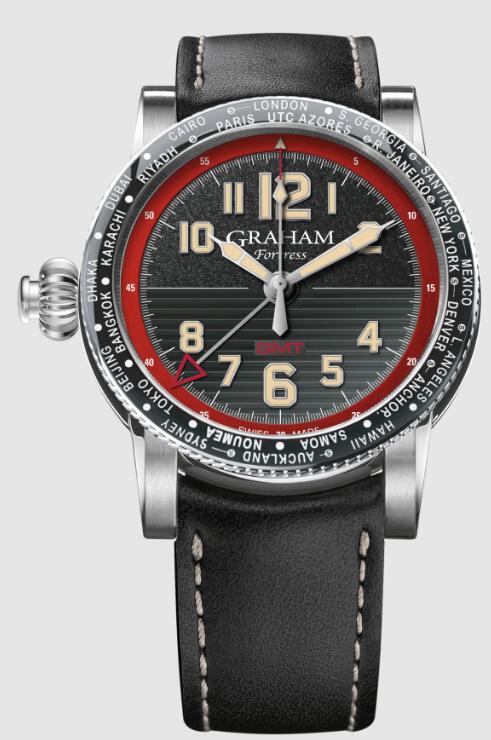 Luxury Graham Fortress City GMT Red 2FOBC.R01A Replica Watch